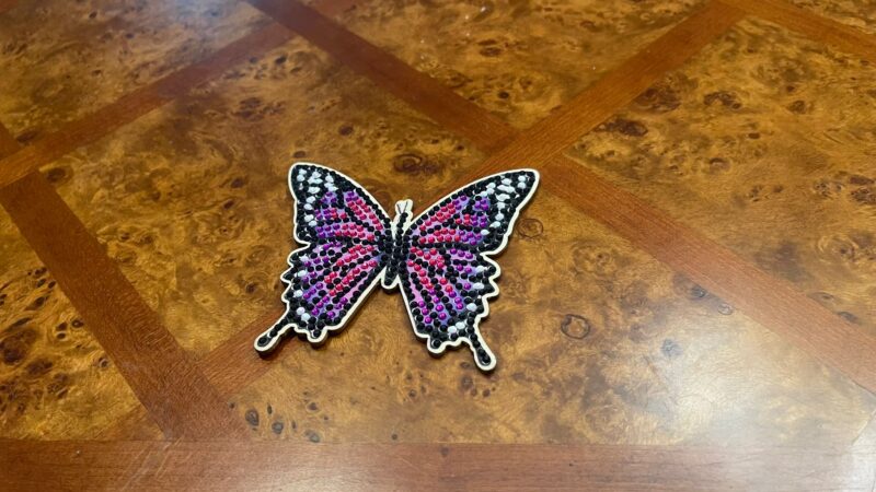 Handmade Butterfly Beaded Coasters (Set of 5) - Image 8