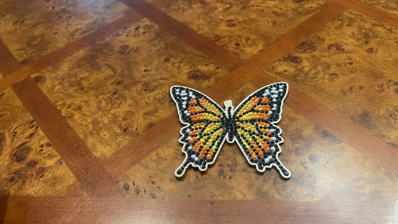 Handmade Butterfly Beaded Coasters (Set of 5) - Image 10