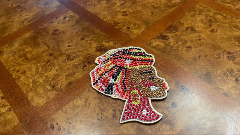 African Women Handmade Beaded Coasters (Set of 4 without Holder) - Image 7