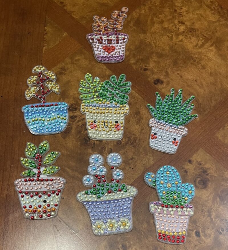 Beaded Plant Magnets