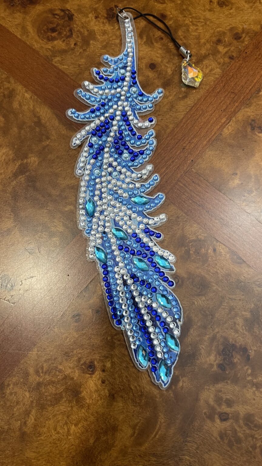 Blue Feather Bookmark