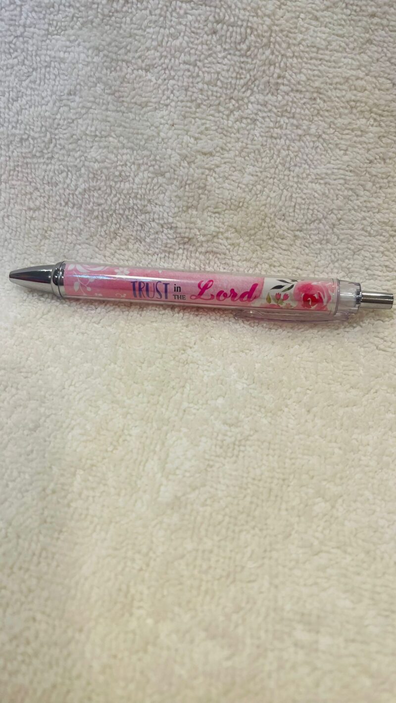 Pink "Trust in the Lord" Pen