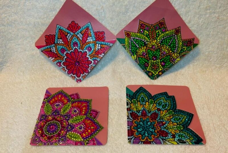 Beaded Lotus Bookmarks (Set of 4)