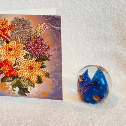 God's Promise 2 Sparkling Chrysanthemums Bouquet Card